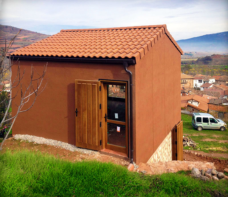 Vista trasera de la casa ya reformada