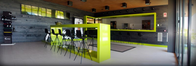 Se muestra la sala de catas